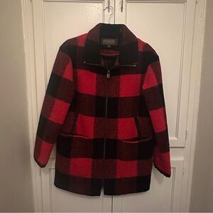 Pendleton Plaid Red and Black Women's Jacket